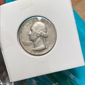 Beautiful Vintage 1947 S 90% Sterling Silver Quarter